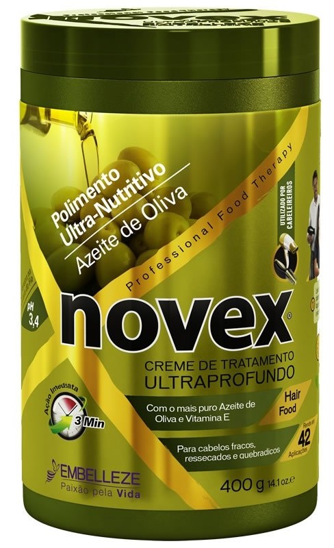 Creme de Tratamento Azeite de Olivia Novex 400Gr