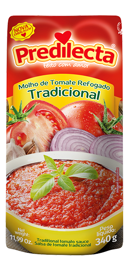 Molho Refogado Stand Up Predilecta 24x340Gr