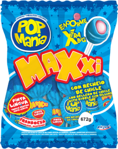 Pirulito Pop Mania Maxxi Framboesa Riclan 12x24x28