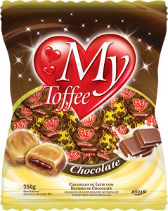 Bala My Toffee Leite/Choc Riclan 10x600Gr